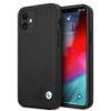 Apple iPhone 12 Mini BMW dėklas odinis Deboss (BMHCP12SRCDPK) juodos spalvos