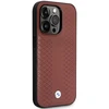 BMW BMHMP14L22RFGR dėklas Apple iPhone 14 Pro 6.1″ burgundy burgundy Leather Diamond Pattern MagSafe