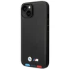 Apple iPhone 14 Plus BMW odinis dėklas Stamp Tricolor MagSafe (BMHMP14M22PTDK) juodos spalvos
