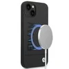 Apple iPhone 14 Plus BMW dėklas silikoninis Signature Logo Magsafe juodos spalvos