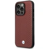 Apple iPhone 14 Pro Max BMW odinis dėklas Diamond Pattern MagSafe MagSafe (BMHMP14X22RFGR) burgundy