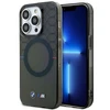 Dėklas Apple iPhone 14 Pro Max BMW Pattern MagSafe (BMHMP14XHGPK) pilkos spalvos