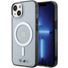 BMW BMHMP15SHCRS Apple iPhone 15 / 14 / 13 6.1" skaidrus dėklas hardcase Sidabrinis Ring MagSafe