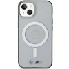 BMW BMHMP15SHCRS Apple iPhone 15 / 14 / 13 6.1" skaidrus dėklas hardcase Sidabrinis Ring MagSafe