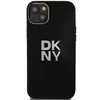 Apple iPhone 13 / 14 / 15 DKNY dėklas Liquid Silicone Metal Logo (DKHCP15SSMCBSK) juodos spalvos