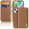 Dux Ducis Hivo Apple iPhone 15 Plus wallet RFID blocking - dėklas telefonui rudos spalvos