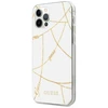 Guess GUHCP12LPCUCHWH Apple iPhone 12 Pro Max 6,7" dėklas telefonui baltos spalvos hardcase Gold Chain Collection
