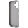Dėklas Guess Grained Roses Big 4G logo Apple iPhone 16 violetinės spalvos