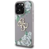 Dėklas Guess Grained Roses Big 4G logo skirtas Apple iPhone 16 Pro violetinės spalvos