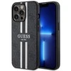 Dėklas GUESS GUHMP13LP4RPSK IPHONE 13 PRO / 13 6.1 "Juodas / Juodas HARDCASE 4G PRINTED STRIPES MAGSAFE