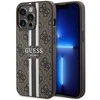 Apple iPhone 13 Pro Guess dėklas 4G Printed Stripe MagSafe (GUHMP13LP4RPSW) rudos spalvos