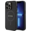 Apple iPhone 14 Pro Guess dėklas Saffiano MagSafe (GUHMP14LPSAHMCK) juodos spalvos