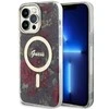 Apple iPhone 14 Pro Max Guess dėklas Flower MagSafe (GUHMP14XHCFWSA) žalios spalvos