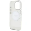 Dėklas Guess IML Metal Colored Circle Classic Logo MagSafe Apple iPhone 16 Pro baltos spalvos