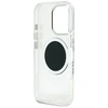 Dėklas Guess IML Metal Colored Circle Classic Logo MagSafe Apple iPhone 16 Pro Max juodos spalvos