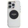 Dėklas Guess IML Metal Colored Circle Classic Logo MagSafe Apple iPhone 16 Pro juodos spalvos