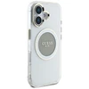 Dėklas Guess IML Metal Colored Circle Classic Logo MagSafe Apple iPhone 16 pilkas