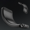 Hurtel Carbon dėklas Flexible Silicone skirtas Xiaomi Redmi Note 14 Pro 4G - juodos spalvos