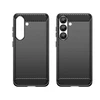 Hurtel Carbon dėklas Flexible Silicone skirtas Nothing Phone (3a) Pro – juodos spalvos