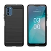 Hurtel Carbon Silikoninis Nokia C300 – dėklas telefonui juodos spalvos