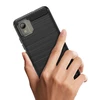 Hurtel Carbon silikoninis dėklas skirtas Nokia C110 – juodos spalvos