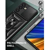 Hurtel Hybrid Armor Camshield su Stand and Camera dėklas skirtas Samsung Galaxy S25 Edge – juodos spalvos