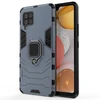 Hurtel Ring Armor dėklas Kickstand Tough Rugged Cover Samsung Galaxy A42 5G mėlynos spalvos