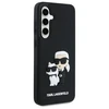 Karl Lagerfeld KLHCS24FE3DRKCNK S24 FE S721 dėklas telefonui juodos spalvos hardcase 3D Rubber Karl&Choupette