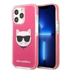 Apple iPhone 13 Pro Max Karl Lagerfeld dėklas Choupette Head (KLHCP13XTPECPI) rožinės spalvos