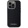 Dėklas Karl Lagerfeld FW Metal Plate MagSafe Apple iPhone 15 Pro Max juodos spalvos