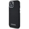 Dėklas Karl Lagerfeld FW Metal Plate MagSafe Apple iPhone 15 juodos spalvos