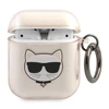 Apple AirPods ausinių dėklas Karl Lagerfeld Glitter Choupette (KLA2UCHGD) aukso spalvos