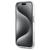 Karl Lagerfeld KLHMP15XHLSKCH Apple iPhone 15 Pro Max 6.7″ baltos spalvos kietas dėklas IML Metal Karl&Choupette