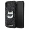 Apple iPhone 11 Karl Lagerfeld dėklas Glitter Choupette Patch (KLHCN61G2CPK) juodos spalvos