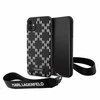 Apple iPhone 11 Karl Lagerfeld dėklas Monogram Losange Saffiano (KLHCN61SAKLMBSK) juodos spalvos