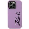 Karl Lagerfeld dėklas, skirtas iPhone 11 / Xr KLHCN61SKSVGU purpurinis kietas dėklas Silikoninis parašas