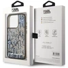Karl Lagerfeld Liquid Glitter Monogram Gradient dėklas telefonui Apple iPhone 15 Pro Max juodos spalvos