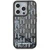 Karl Lagerfeld Liquid Glitter Monogram Gradient dėklas telefonui Apple iPhone 15 Pro Max juodos spalvos