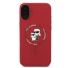 Karl Lagerfeld KLHMP16MSCMKCRHR Apple iPhone 16 Plus 6.7" dėklas telefonui raudonos spalvos hardcase Silicone Karl&amp;Choupette Ring MagSafe