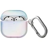 „Uniq Iridescia“ dėklas, skirtas „AirPods 4“ ausinėms, pakabinamas dėklas – holografinis baltas
