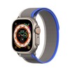 Sport Velcro Apyrankė Apple Watch 9 / 8 / 7 / 6 / SE / 5 / 4 / 3 / 2 / 1 (38, 40, 41 mm) Dux Ducis Apyrankė YJ Version - mėlynos ir pilkos spalvos