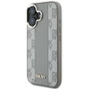 DKNY DKHMP16SPCPVSLE Apple iPhone 16 6.1″ beige kietas dėklas Checkered Pattern Magsafe