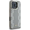 Dėklas DKNY Checkered Pattern Magsafe iPhone 16 Pro Max Case - rusvai gelsvas