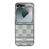 Dėklas DKNY PU Leather Checkered Pattern and Stripe Samsung Galaxy Z Flip6 rusvai gelsvas