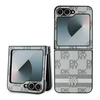 Dėklas DKNY PU Leather Checkered Pattern and Stripe Samsung Galaxy Z Flip6 rusvai gelsvas