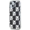 Apple iPhone 15 Plus / 14 Plus DKNY dėklas IML Checkered Mono Pattern (DKHCP15MHDLCEK) juodos spalvos