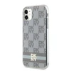 Apple iPhone 11 / XR DKNY dėklas IML Checkered Mono Pattern &amp; Printed Stripes MagSafe (DKHMN61HCPTSE) smėlio spalvos