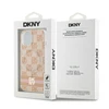 Apple iPhone 13 / 14 / 15 DKNY dėklas IML Checkered Mono Pattern & Printed Stripes MagSafe (DKHMP15SHCPTSP) rožinės spalvos