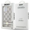 Apple iPhone 13 / 14 / 15 DKNY dėklas IML languotas monofoninis raštas ir spausdintos juostelės MagSafe (DKHMP15SHCPTSE) smėlio spalvos