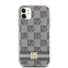 Apple iPhone 11 / XR DKNY dėklas IML Checkered Mono Pattern &amp; Printed Stripes MagSafe (DKHMN61HCPTSE) smėlio spalvos